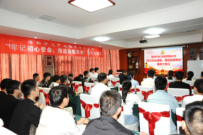開元集團組織青年員工進行“牢記初心使命，推進自我***”大學習